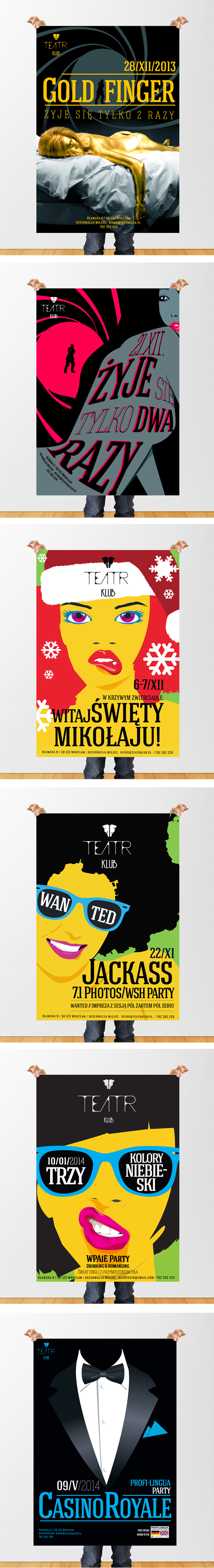 Teatr klub - events posters 2014